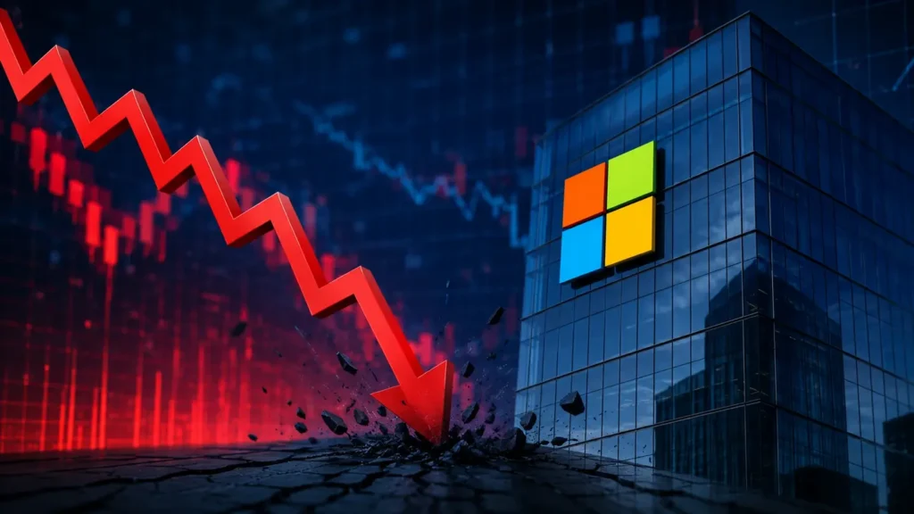 Microsoft $570 billion market value loss