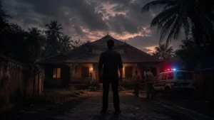 Drishyam 3 OTT release representational image featuring a suspenseful thriller atmosphere inspired by Mohanlal's Georgekutty story